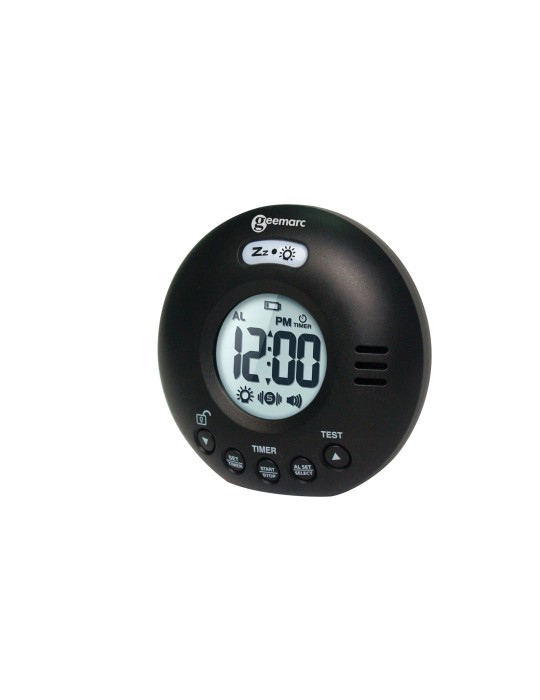 Réveil voyageur noir